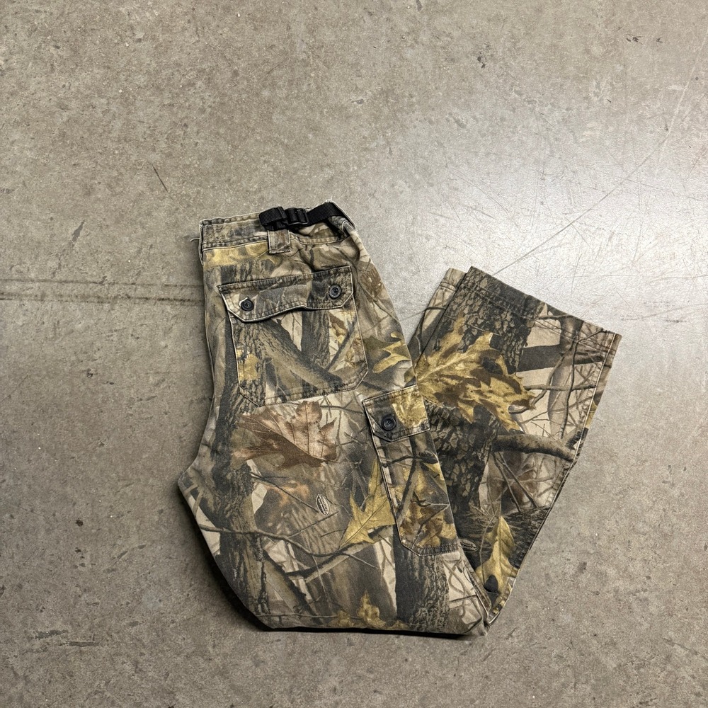 Gander Mountain Guide Series Mens Realtree Camo Cargo Pants Medium 32-34 Hunting